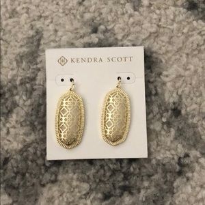 Gold drop earrings